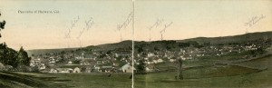 Panorama of Hayward, California, mailed 1909 